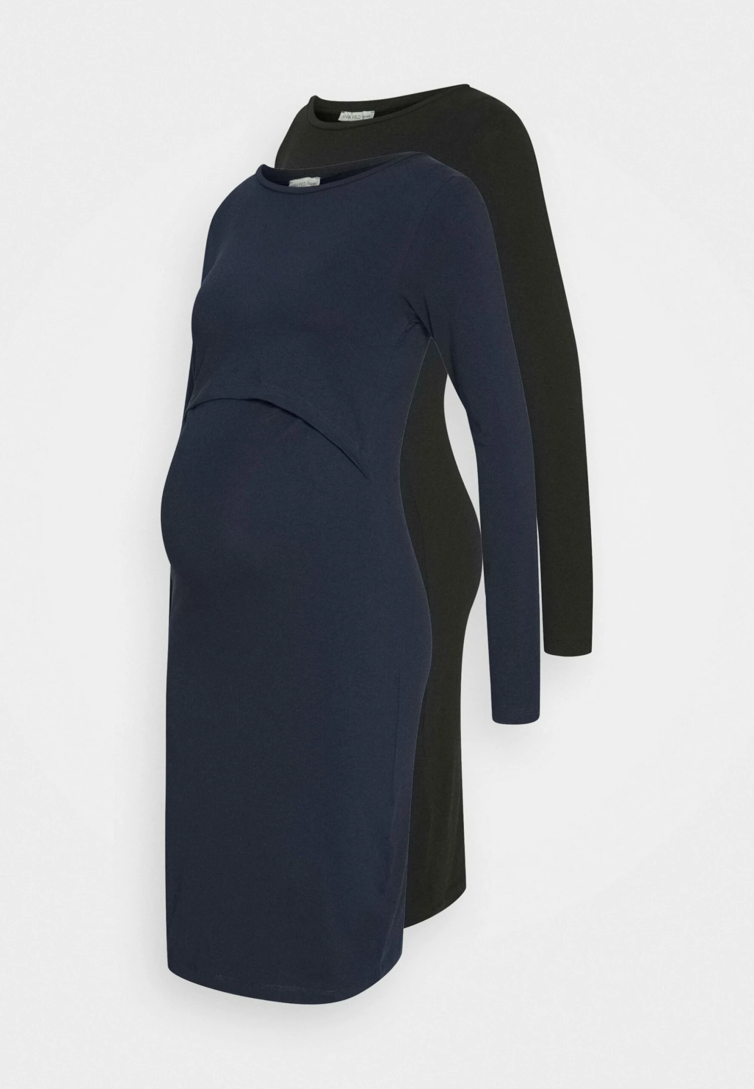 2 Pack Nursing Dress - Robe En Jersey - Dark Blue/Black 1 2 Pack Nursing Dress - Robe En Jersey - Dark Blue/Black