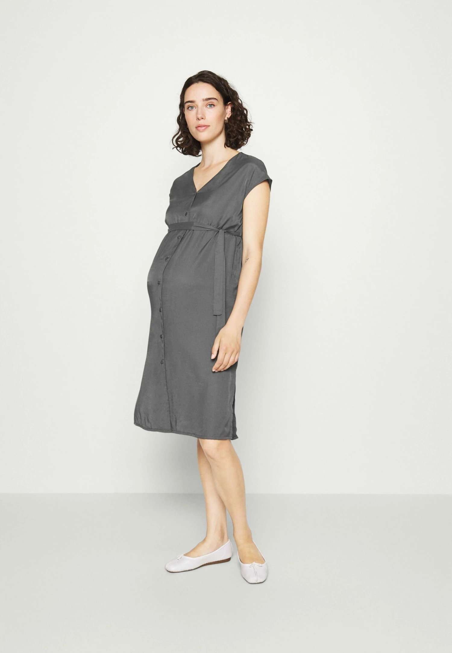 Mama Blouse Dress - Robe De Jour - Khaki 1 Mama Blouse Dress - Robe De Jour - Khaki