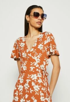 Anna Field Robe En Jersey - Brown/White -Anna Field Boutique a92025f7d861470fb5edd259bb14a51a