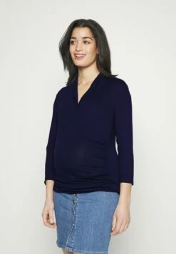 T-Shirt À Manches Longues - Dark Blue -Anna Field Boutique ad6cf01b5373404e8eb71ed96dda88f9