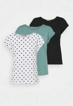 Anna Field 3 Pack - T-Shirt Imprimé - Light Blue/White/Black 18 Anna Field 3 Pack - T-Shirt Imprimé - Light Blue/White/Black -Anna Field Boutique de434a516621416a8f3e17b2b70a57fa