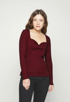 Anna Field Boutique 46 T-Shirt À Manches Longues - Dark Red